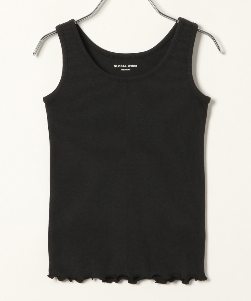 GLOBAL WORK（グローバルワーク）の「【キッズ】テレコタンクトップ（タンクトップ・キッズ・ブラック/ホワイト・SMALL/X-LARGE/XX-LARGE/LARGE/MEDIUM）」の2枚目の写真
