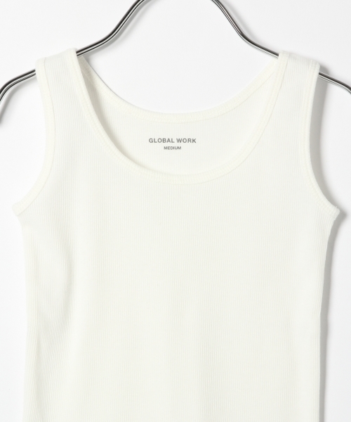 GLOBAL WORK（グローバルワーク）の「【キッズ】テレコタンクトップ（タンクトップ・キッズ・ブラック/ホワイト・SMALL/X-LARGE/XX-LARGE/LARGE/MEDIUM）」の5枚目の写真