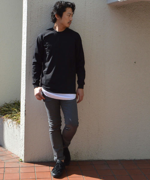 Dickies（ディッキーズ）の「Dickies/ディッキーズ TCツイル ストレッチ スリム パンツ（チノパンツ・メンズ・ベージュ/ブラック/チャコールグレー/ネイビー・28inch/36inch/34inch/30inch/32inch）」の13枚目の写真