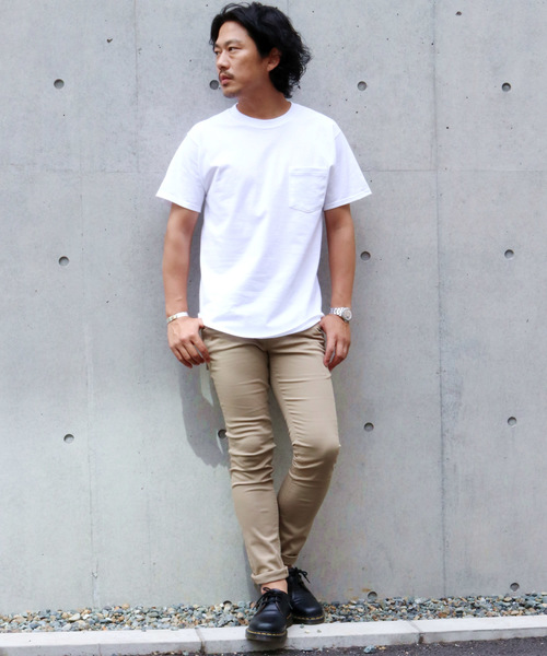 Dickies（ディッキーズ）の「Dickies/ディッキーズ TCツイル ストレッチ スリム パンツ（チノパンツ・メンズ・ベージュ/ブラック/チャコールグレー/ネイビー・28inch/36inch/34inch/30inch/32inch）」の5枚目の写真