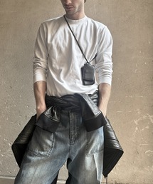 PATRICK STEPHAN（パトリックステファン）の「パトリック ステファン / Leather wallet & card case 'empty-handed'　ネックウォレット（財布）」