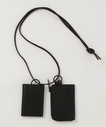 PATRICK STEPHAN | Leather wallet & card case 'empty-handed' / oil tanned　ネックウォレット(財布)