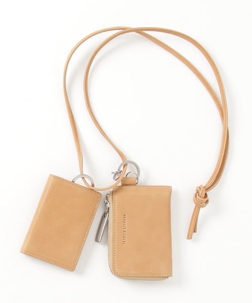 PATRICK STEPHAN(パトリックステファン)の「パトリック ステファン / Leather wallet & card case 'empty-handed' ネックウォレット(財布・メンズ・ブラック/シルバー/シルバー系その他/ベージュ/チャコールグレー/シルバー系その他2/ブラック×シルバー・FREE)」の4枚目の写真