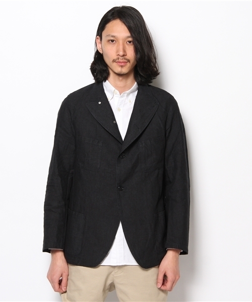 BEAMS（ビームス）の「○ｻﾝｶINDGﾘﾈﾝCnvsJK（テーラードジャケット・メンズ・ネイビー・2/3）」の2枚目の写真