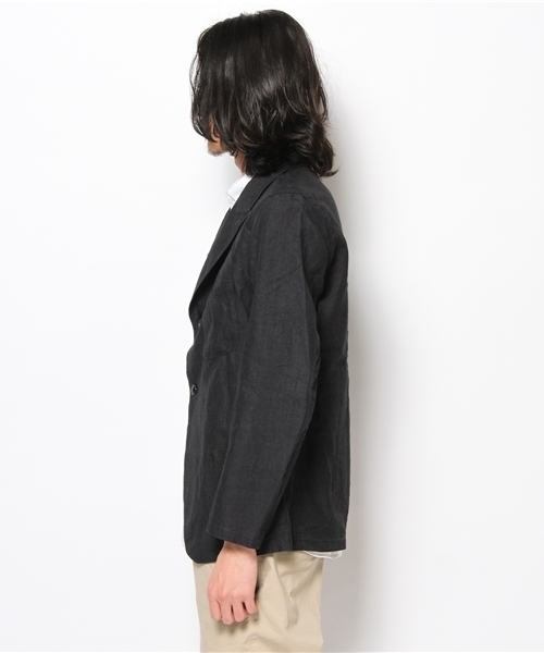 BEAMS（ビームス）の「○ｻﾝｶINDGﾘﾈﾝCnvsJK（テーラードジャケット・メンズ・ネイビー・2/3）」の3枚目の写真