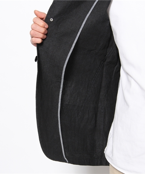 BEAMS（ビームス）の「○ｻﾝｶINDGﾘﾈﾝCnvsJK（テーラードジャケット・メンズ・ネイビー・2/3）」の9枚目の写真