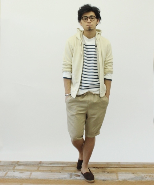 JOURNAL STANDARD（ジャーナルスタンダード）の「CHILL WEAR set up Relax Wear_ #（その他トップス・メンズ・ベージュ/ネイビー・MEDIUM/LARGE）」の5枚目の写真