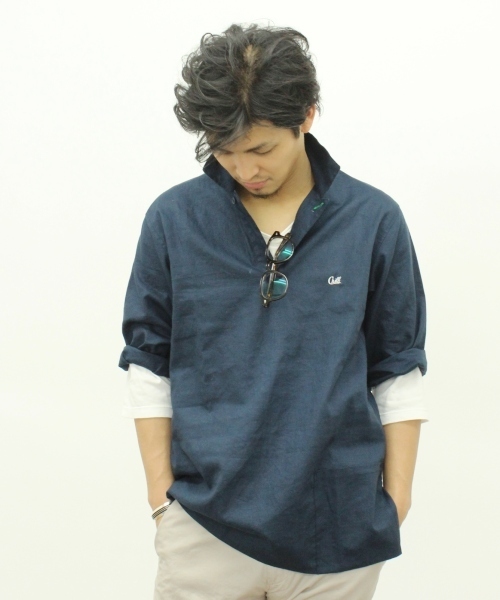 JOURNAL STANDARD（ジャーナルスタンダード）の「CHILL WEAR set up Relax Wear_ #（その他トップス・メンズ・ベージュ/ネイビー・MEDIUM/LARGE）」の7枚目の写真