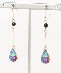 【チャイハネ】ティアドロップチェーンピアス