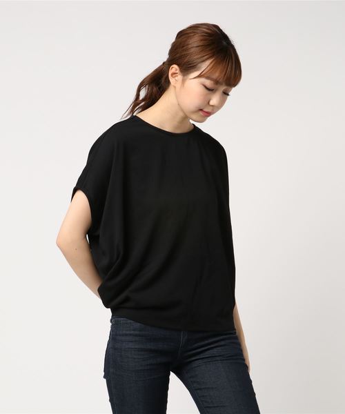AMERICAN HOLIC（アメリカンホリック）の「・バックねじりプルオーバー（Tシャツ/カットソー・レディース・ブラック/グレー系その他/テラコッタ/オフホワイト/カーキ・FREE）」の2枚目の写真