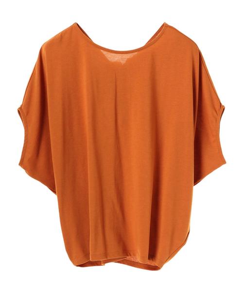 AMERICAN HOLIC（アメリカンホリック）の「・バックねじりプルオーバー（Tシャツ/カットソー・レディース・ブラック/グレー系その他/テラコッタ/オフホワイト/カーキ・FREE）」の11枚目の写真
