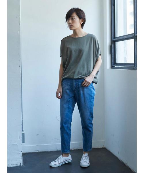 AMERICAN HOLIC（アメリカンホリック）の「・バックねじりプルオーバー（Tシャツ/カットソー・レディース・ブラック/グレー系その他/テラコッタ/オフホワイト/カーキ・FREE）」の9枚目の写真
