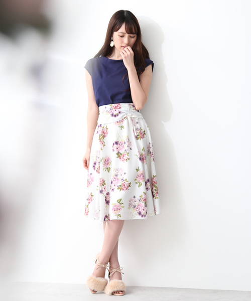 JILL by JILL STUART（ジルバイジルスチュアート）の「バックパールミニ裏毛（Tシャツ/カットソー・レディース・ホワイト/ネイビー/パープル・FREE）」の17枚目の写真