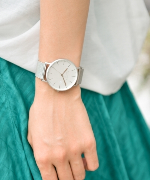 BAYFLOW（ベイフロー）の「メタルメッシュフラットウォッチ 18AW（アナログ腕時計・レディース・シルバー/ゴールド・FREE）」の3枚目の写真