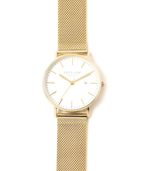 BAYFLOW（ベイフロー）の「メタルメッシュフラットウォッチ 18AW（アナログ腕時計・レディース・シルバー/ゴールド・FREE）」の8枚目の写真