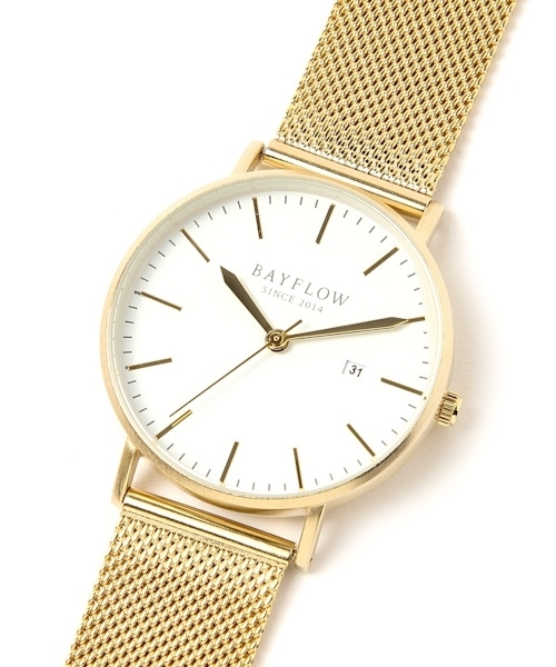 BAYFLOW（ベイフロー）の「メタルメッシュフラットウォッチ 18AW（アナログ腕時計・レディース・シルバー/ゴールド・FREE）」の12枚目の写真