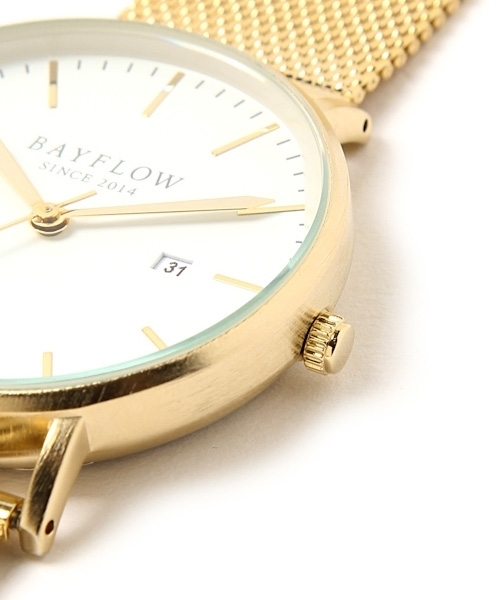BAYFLOW（ベイフロー）の「メタルメッシュフラットウォッチ 18AW（アナログ腕時計・レディース・シルバー/ゴールド・FREE）」の15枚目の写真