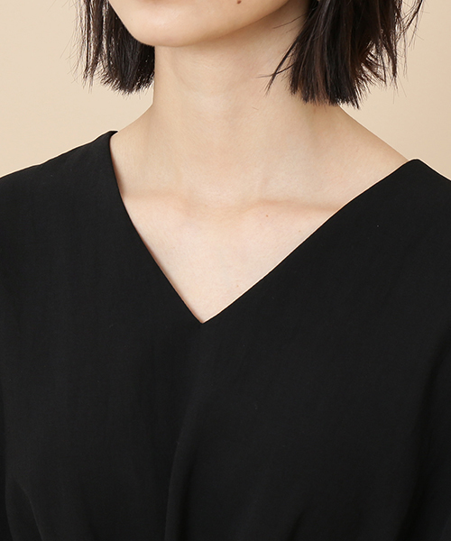 ADAM ET ROPE'（アダムエロペ）の「ポプリン２ＷＡＹブラウス（シャツ/ブラウス・レディース・ブラック/ベージュ/レンガ・FREE）」の11枚目の写真