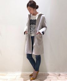 YECCA VECCA | Ｐ．２ｗａｙフーディーコート(ピーコート)