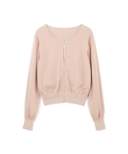 JILL STUART（ジルスチュアート）の「◆リディニットブルゾン（ブルゾン・レディース・ブラック/ベージュ/ホワイト・FREE）」の7枚目の写真