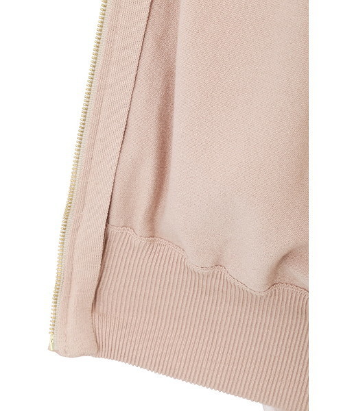 JILL STUART（ジルスチュアート）の「◆リディニットブルゾン（ブルゾン・レディース・ブラック/ベージュ/ホワイト・FREE）」の8枚目の写真