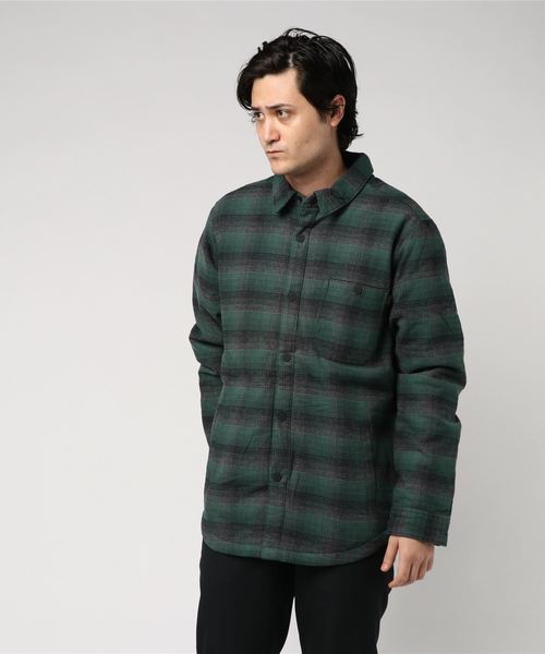 Timberland（ティンバーランド）の「長袖 マスコマ リバー シェルパ ラインド プレイド シャツ（シャツ/ブラウス・メンズ・レッド/その他・SMALL/MEDIUM/LARGE/X-LARGE/XX-LARGE）」の2枚目の写真