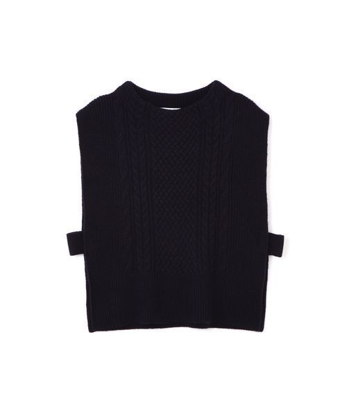 NATURAL BEAUTY BASIC(ナチュラルビューティーベーシック)の「【HugMug 掲載】ケーブルベスト(ニット/セーター・レディース・ネイビー/グレー/ピンク・MEDIUM)」の12枚目の写真