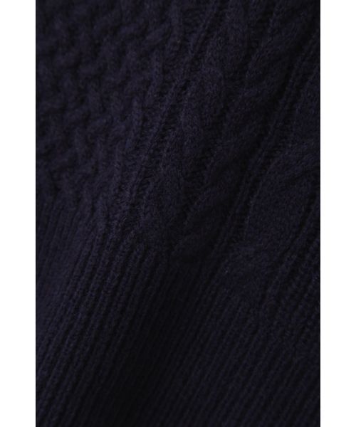 NATURAL BEAUTY BASIC(ナチュラルビューティーベーシック)の「【HugMug 掲載】ケーブルベスト(ニット/セーター・レディース・ネイビー/グレー/ピンク・MEDIUM)」の11枚目の写真