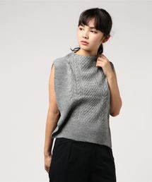 NATURAL BEAUTY BASIC | 【HugMug 掲載】ケーブルベスト(ニット/セーター)
