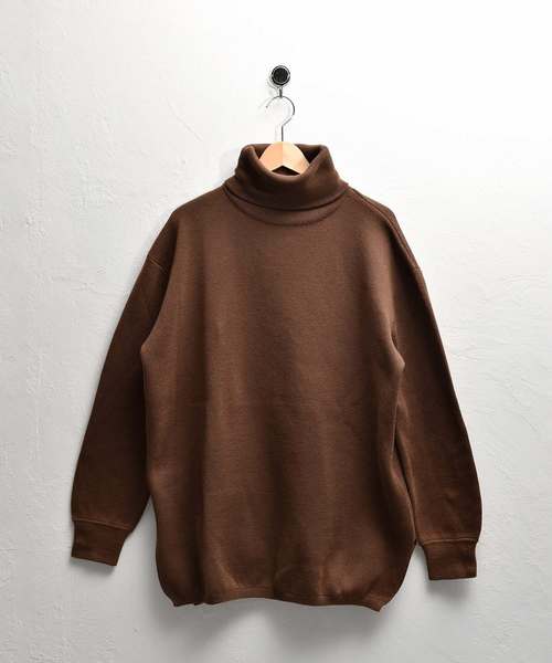 MinoriTY（マイノリティ）の「ミラノリブ編みビッグシルエットタートルネックニット（ニット/セーター・メンズ・ブラック/ブラウン/チャコールグレー/ベージュ/ワイン/杢グレー/オフホワイト・L/M）」の19枚目の写真