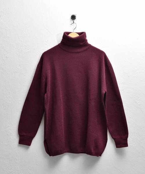 MinoriTY（マイノリティ）の「ミラノリブ編みビッグシルエットタートルネックニット（ニット/セーター・メンズ・ブラック/ブラウン/チャコールグレー/ベージュ/ワイン/杢グレー/オフホワイト・L/M）」の14枚目の写真