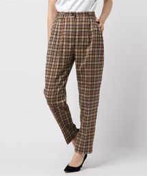 WEGO VINTAGE/チェックセンタープレスタックパンツ