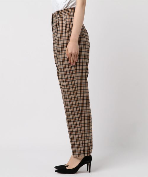 WEGO（ウィゴー）の「WEGO VINTAGE/チェックセンタープレスタックパンツ（スラックス・レディース・ブラウン系その他2/ベージュ系その他2/ブラック系その他2・MEDIUM/LARGE）」の4枚目の写真