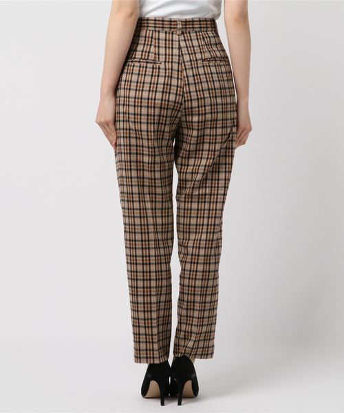WEGO（ウィゴー）の「WEGO VINTAGE/チェックセンタープレスタックパンツ（スラックス・レディース・ブラウン系その他2/ベージュ系その他2/ブラック系その他2・MEDIUM/LARGE）」の5枚目の写真