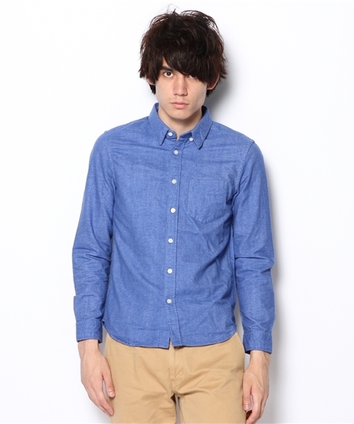 CIAOPANIC(チャオパニック)の「【Ciaopanic】スヌードキモウOXシャツL/S(シャツ/ブラウス・メンズ・ライトグレー/サックスブルー/ネイビー/ベージュ/オフホワイト/グリーン・MEDIUM/LARGE/SMALL)」の12枚目の写真