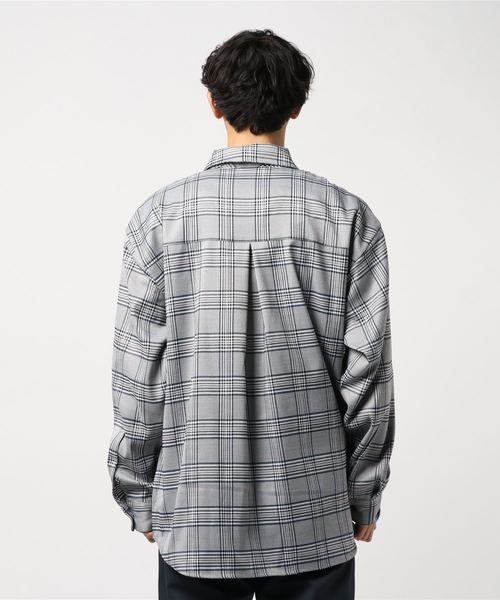 WEGO（ウィゴー）の「WEGO/チェックビッグシルエットシャツ（シャツ/ブラウス・メンズ・ブラウン系その他2/ブルー系その他2・MEDIUM/LARGE）」の3枚目の写真