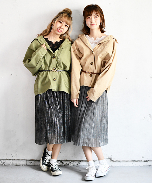 PairPair(ペアペア)の「ツイルポケット付きビッグシャツ(シャツ/ブラウス・レディース・ベージュ/カーキ・FREE)」の2枚目の写真