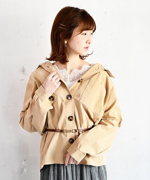 PairPair(ペアペア)の「ツイルポケット付きビッグシャツ(シャツ/ブラウス・レディース・ベージュ/カーキ・FREE)」の12枚目の写真