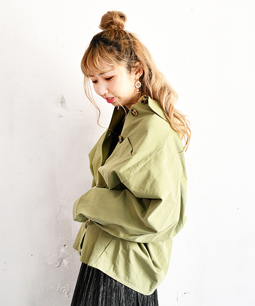 PairPair(ペアペア)の「ツイルポケット付きビッグシャツ(シャツ/ブラウス・レディース・ベージュ/カーキ・FREE)」の22枚目の写真