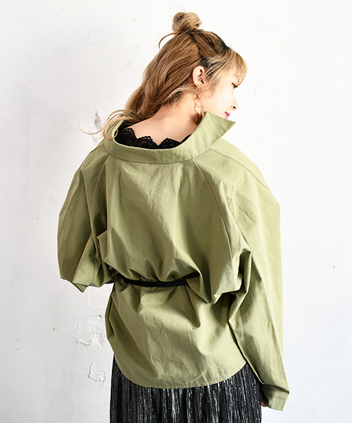 PairPair(ペアペア)の「ツイルポケット付きビッグシャツ(シャツ/ブラウス・レディース・ベージュ/カーキ・FREE)」の3枚目の写真