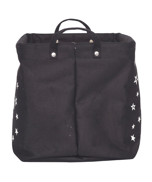 X-girl（エックスガール）の「LOGO STARS BIG MULTI BOX（収納グッズ・レディース・ブラック/ホワイト・ONE SIZE）」の5枚目の写真