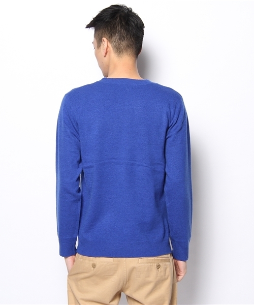 SHIPS JET BLUE（シップスジェットブルー）の「JB: アニマルインターシャ/クルーネックニット2（ニット/セーター・メンズ・グレー/ブラック/ネイビー/オリーブ・SMALL/MEDIUM/LARGE）」の7枚目の写真