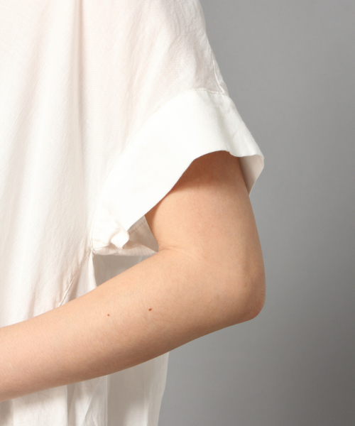 LOWRYS FARM（ローリーズファーム）の「スキッパーシャツワンピ　832229（ワンピース・レディース・オフホワイト/ブラック/グリーン/パープル・FREE）」の12枚目の写真