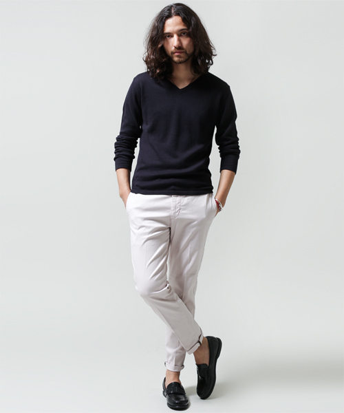 NANO universe（ナノユニバース）の「Lee(リー)/ 別注Trouser（スラックス・メンズ・ベージュ/ホワイト/ブラック/ピンクベージュ/レッド/ブルー/ネイビー・SMALL/MEDIUM/LARGE）」の11枚目の写真