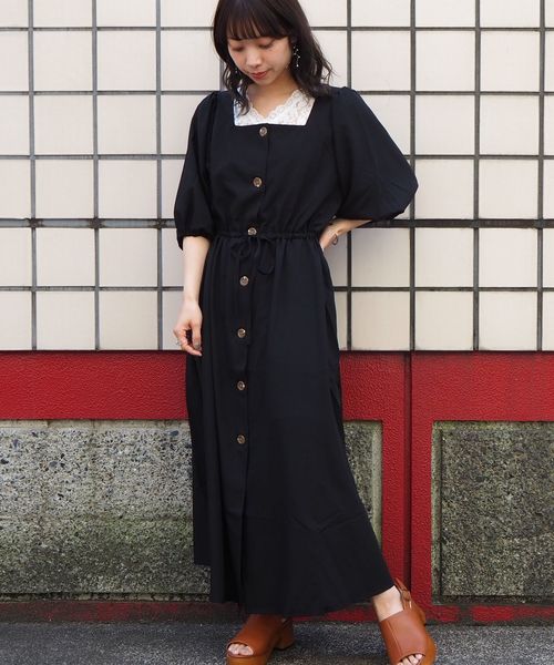 tiptop（ティップトップ）の「スクエアネックワンピース（ワンピース