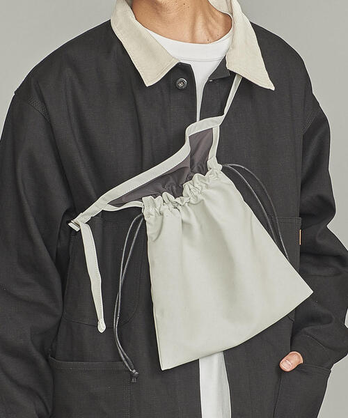 BEAUTY&YOUTH UNITED ARROWS(ビューティーアンドユースユナイテッドアローズ)の「BY エプロン バッグ(ショルダーバッグ・メンズ・ブラック/オリーブ/ホワイト・FREE)」の11枚目の写真