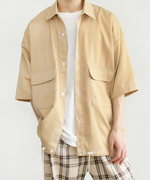 PairPair | 配色ステッチポケット付きドロストビッグシャツ(シャツ/ブラウス)