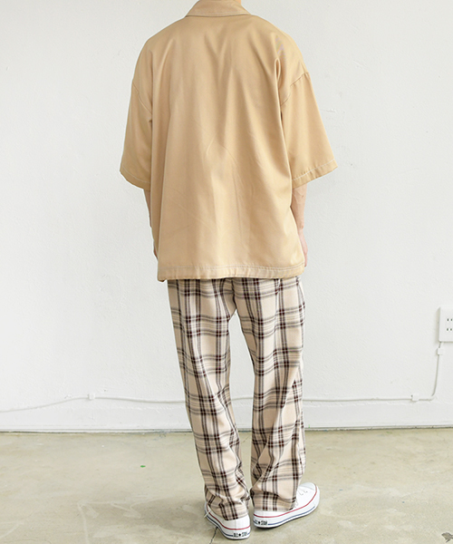 PairPair(ペアペア)の「配色ステッチポケット付きドロストビッグシャツ(シャツ/ブラウス・メンズ・ブラック/ベージュ・FREE)」の16枚目の写真