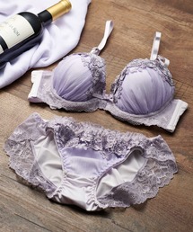 classicalelf | ラメシフォンブラジャー＆ショーツセット(ブラ&ショーツ)