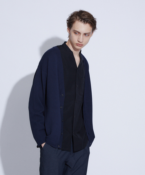 ABAHOUSE(アバハウス)の「タック カノコ Vネック カーディガン(カーディガン/ボレロ・メンズ・オレンジ系その他/ネイビー/グレイッシュブルー/グレイッシュベージュ・50/44/46/48)」の3枚目の写真